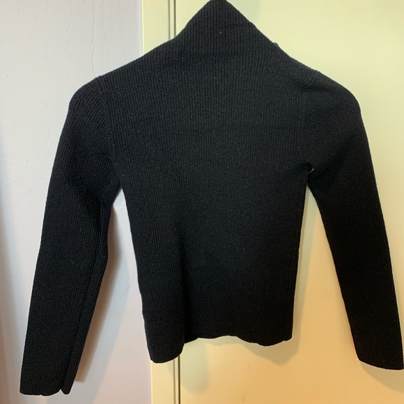 DKNY Navy Turtle Neck Sweater - Picture 4 of 4